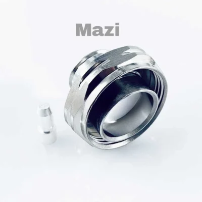 Mazi 50 Ohm 7/16 DIN 1/2" Flexible Straight Connector 7/16 DIN Male Plug Solder Connector For LDF4-50A Cable