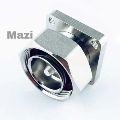 Mazi RF Telecom Low Insertion Loss 7/16 DIN Male straight Connector For 1/2 LCF Low Loss Cable