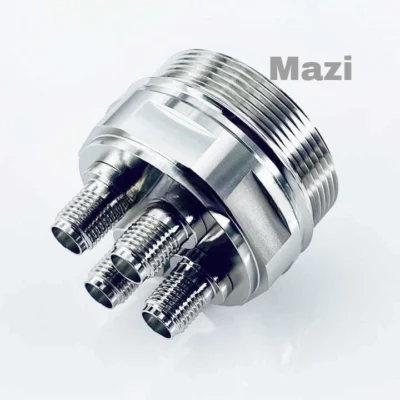 Mazi RF Cluster connector MQ4 male plug to SMA female jack adapter for VSWR test