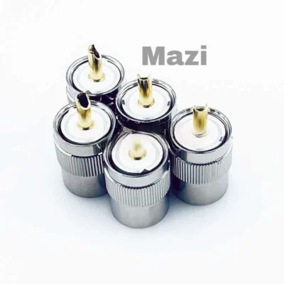 Mazi UHF PL259 Male Plug Connector For LMR400 RG8/U RG213 Coaxial Cable