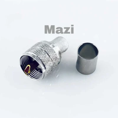 Mazi UHF male PL259 RF connector for RG58,RG59,RG6U,RG213 Cable