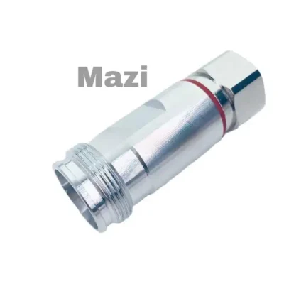 Mazi 50 Ohm 4.3-10 Straight Connector For 1/2" Flexible Feeder Cable 4.3/10 Male Plug Solder Connector