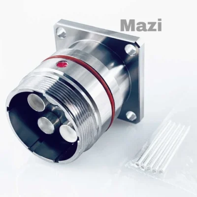 Mazi RF Cluster MQ5 male plug 5 pin connector for semi-flexible RG141 RG402 cable