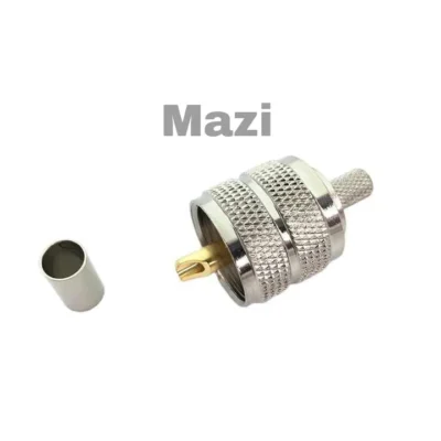 Mazi UHF PL259 Male Crimp Connector For 3D-FB 3D-2V Cable