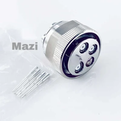 Mazi RF Cluster MQ5 male plug 5 pin connector for semi-flexible RG141 RG402 cable